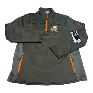 NFL Vintage Marks Cleveland Browns Pullover Mens Sz L 1/4 Zip Sweatshirt Sweater